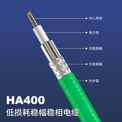 HA400低损耗稳相柔性射频电缆